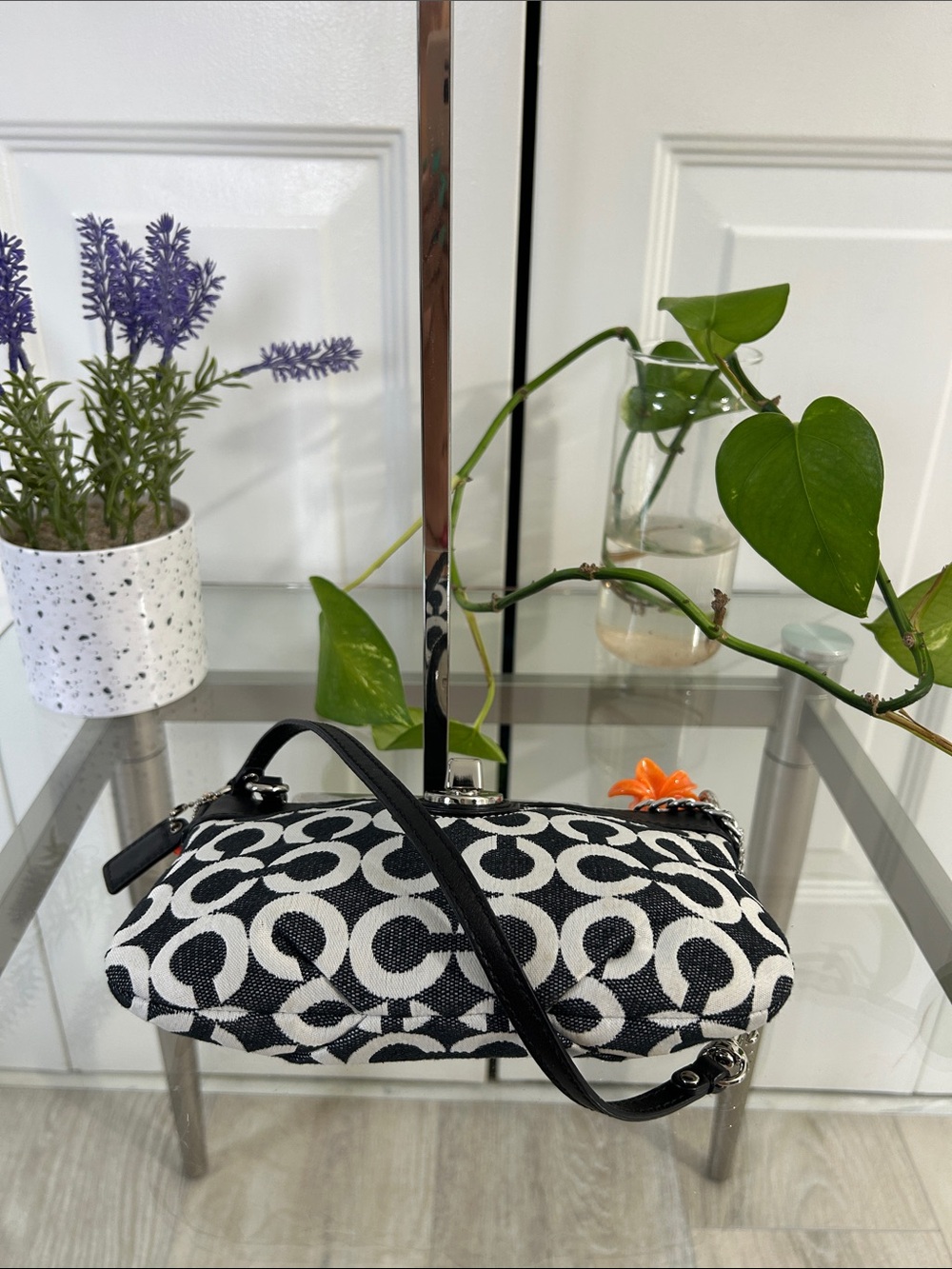 Coach Vintage Signature Pattern Mini Bag - Picture 5 of 11